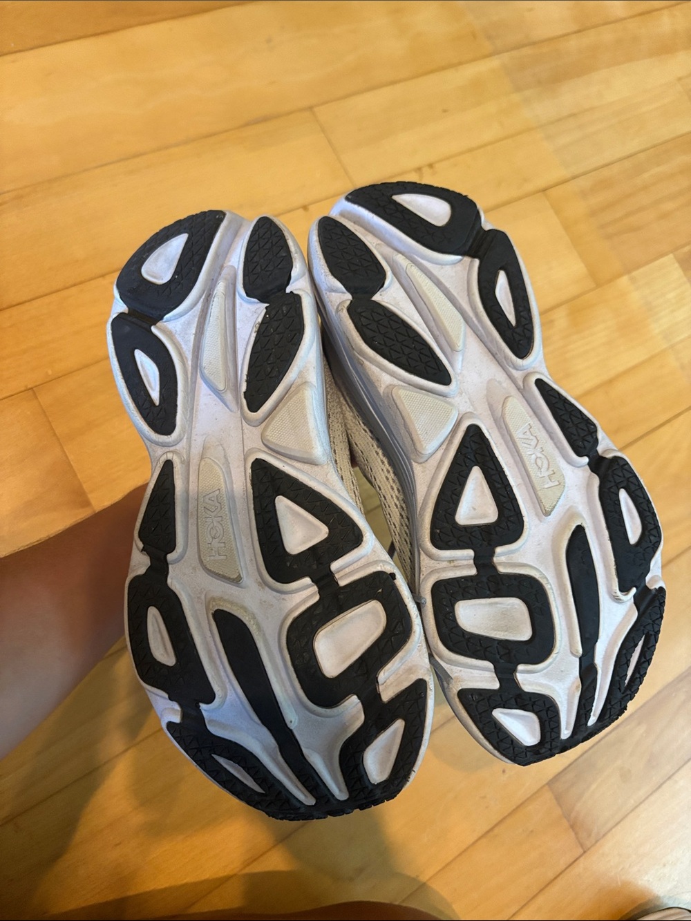 Women’s Hoka Light Gray Bondi Sneakers - Picture 3 of 4